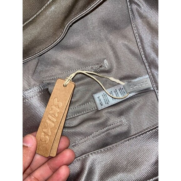 NWT SKIMS Disco Pants Silver Shimmer Skinny Women's Size S - Picture 5 of 11